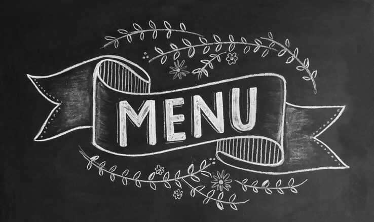 menu ristorazione